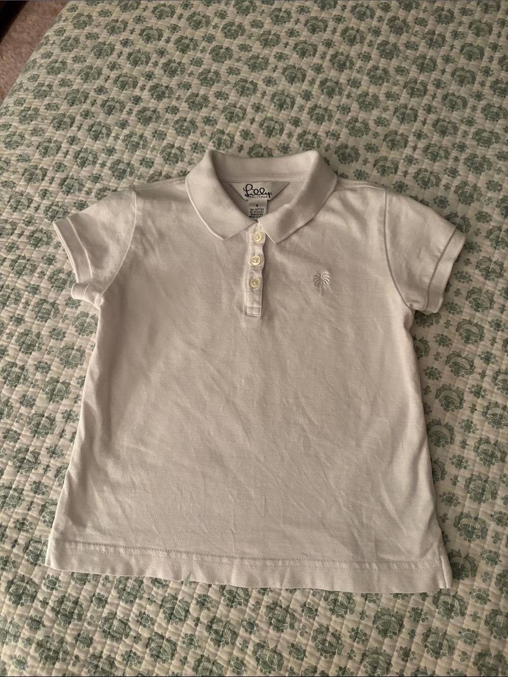 Girls' White Polo Shirt